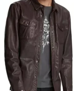 DiMera Days of Our Lives Leather Shacket