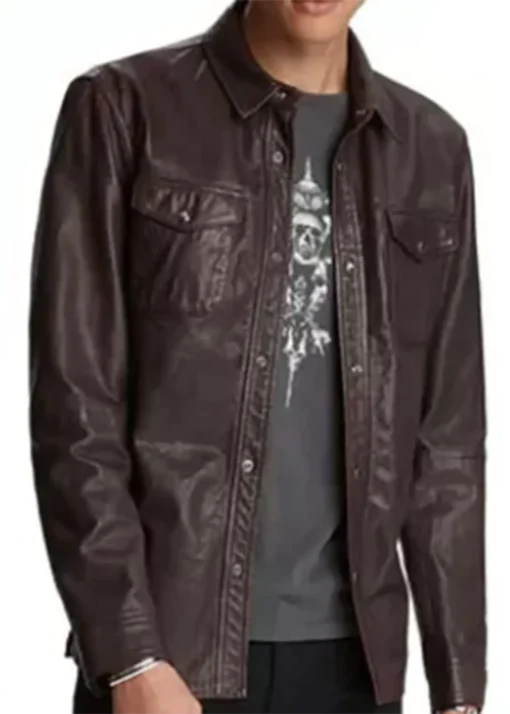 DiMera Days of Our Lives Leather Shacket