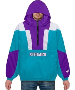 Ellis Stegaro Blue And Purple Anorak Jacket