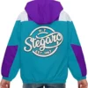 Ellis Stegaro Blue And Purple Anorak Jacket Back