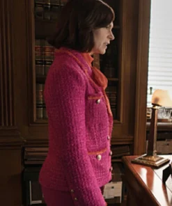 Elsbeth S02 Carrie Preston Orange Pink Blazer