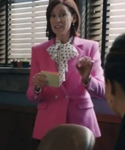 Elsbeth S02 Carrie Preston Pink Blazer For Sale