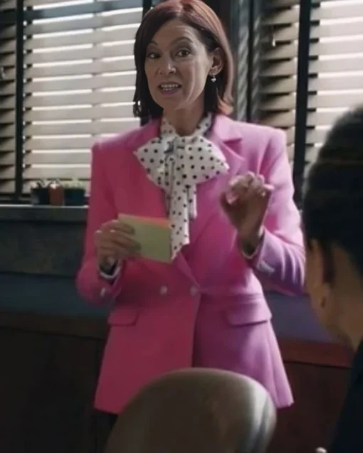 Elsbeth S02 Carrie Preston Pink Blazer For Sale