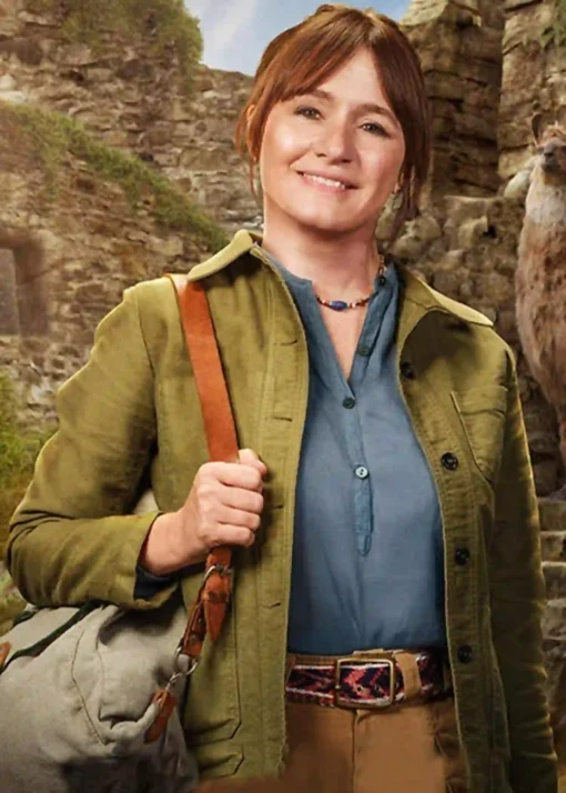 Emily Mortimer Paddington In Peru Green Jacket