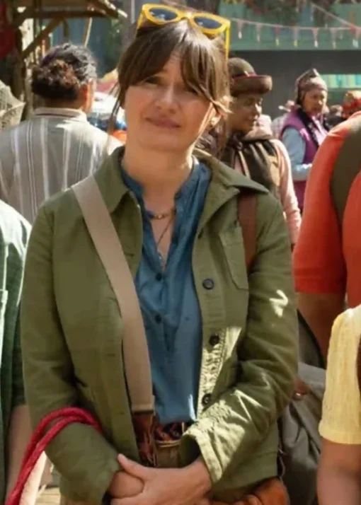 Emily Mortimer Paddington In Peru Green Jacket For Men