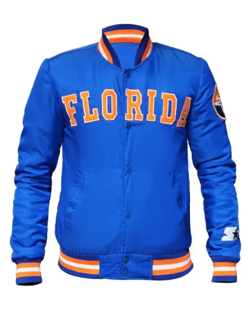 Florida-Gators-Blue-Satin-Varsity-Jacket