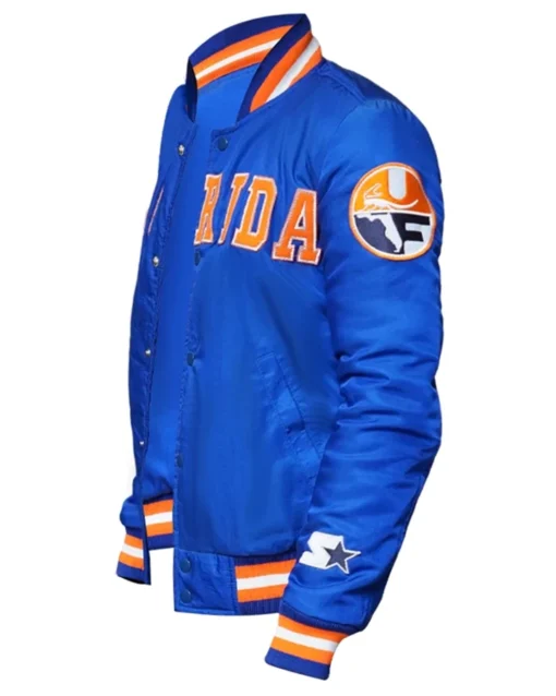 Florida Gators Blue Satin Varsity Jacket For Sale