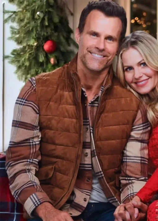 Home Sweet Christmas Cameron Mathison Brown Vest For Sale