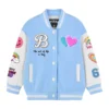 Horse Stegaro Blue And White Varsity Jacket