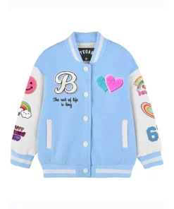 Horse Stegaro Blue And White Varsity Jacket