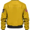 Jack Stegaro Bomber Leather Jacket Back