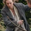 Jodie Comer 28 Years Later Grey Coat