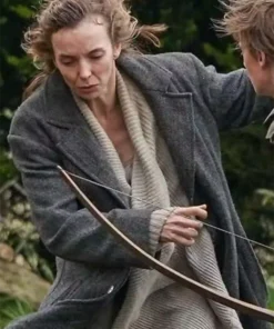 Jodie Comer 28 Years Later Grey Coat