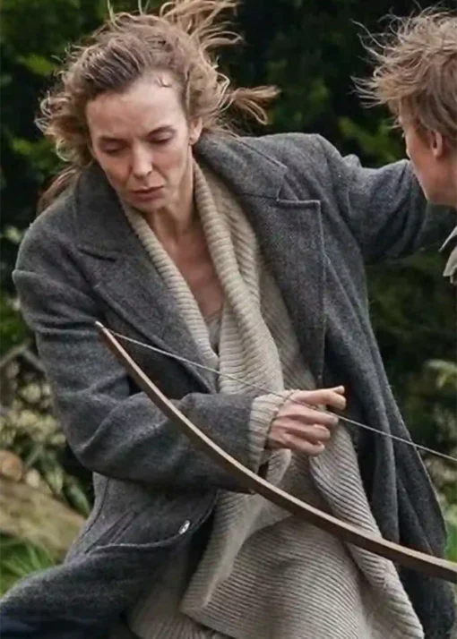 Jodie Comer 28 Years Later Grey Coat