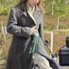 Jodie Comer 28 Years Later Grey Coat For Women