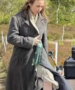 Jodie Comer 28 Years Later Grey Coat For Women