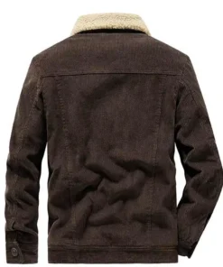 John Corduroy Sherpa Trucker Jacket Back