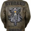 Kylan Stegaro Pride Leather Jacket Back