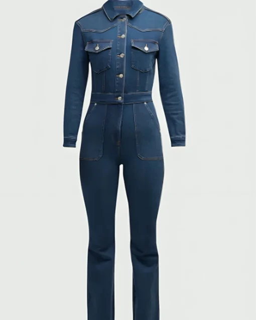 Landman Ali Larter Denim Jumpsuit For Sale