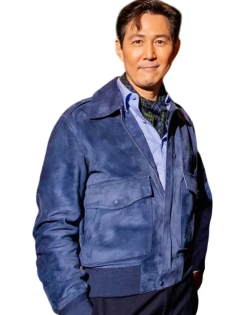 Lee Jung Jae Squid Game Leather Jacket For Sale