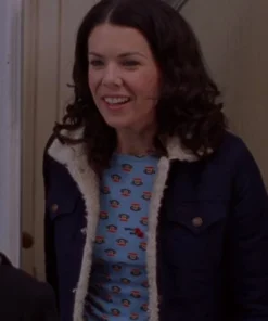 Lorelai Gilmore Gilmore Girls Denim Sherpa Jacket For Sale