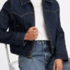 Lou Fleming Heartland Blue Denim Trucker Jacket For Sale