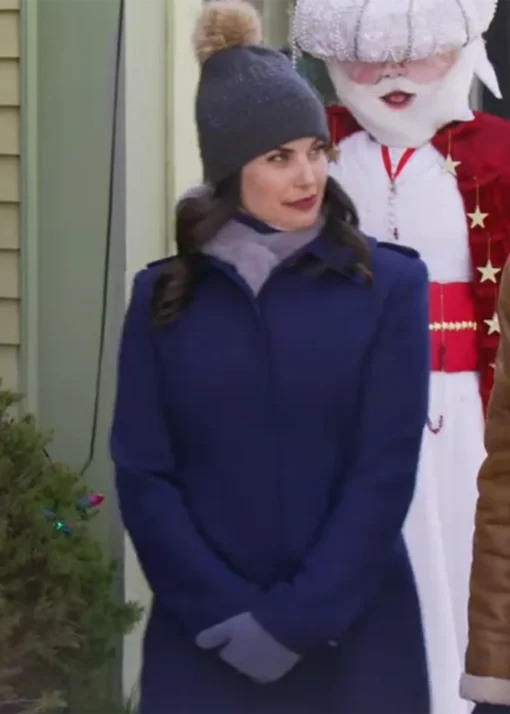 Meghan Ory Believe in Christmas Blue Coat