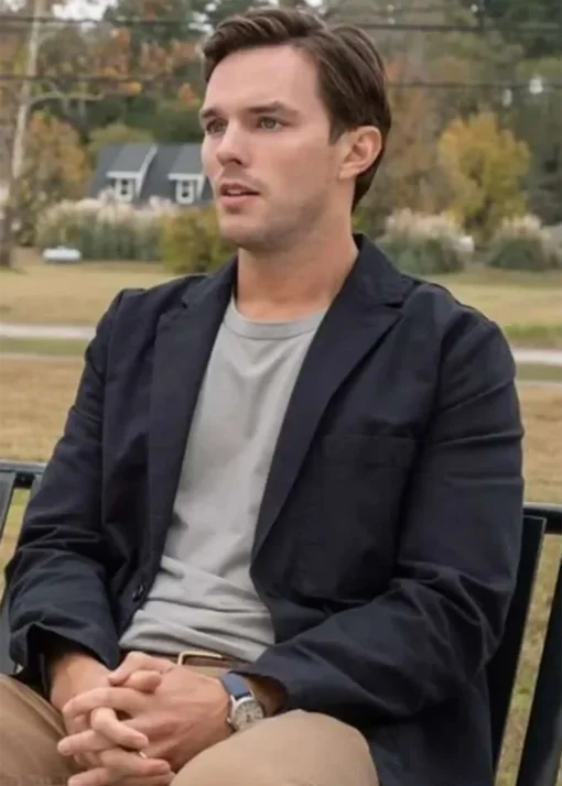 Nicholas Hoult Juror #2 Black Blazer