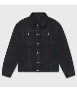 Nick Black Denim Trucker Jacket