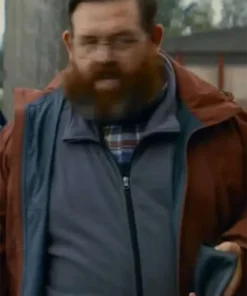 Nick Frost Get Away Brown Jacket For Men