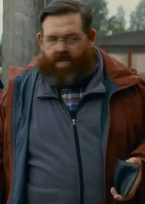 Nick Frost Get Away Brown Jacket For Men