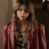 Nicole Wallace Culpa Tuya Red Leather Blazer