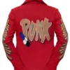 Oscar 2023 Daniel Kwan Red Punk Suit Back