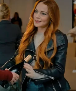 Our Little Secret Lindsay Lohan Leather Jacket