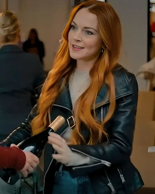 Our Little Secret Lindsay Lohan Leather Jacket