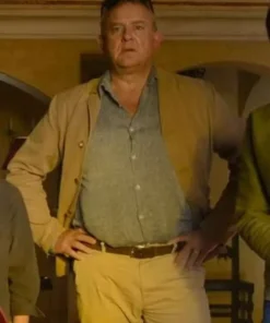 Paddington In Peru Hugh Bonneville Beige Jacket For Sale