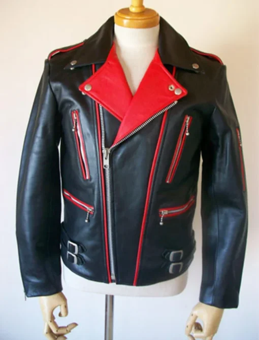 Red And Black Leather Jacket