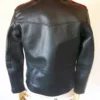 Red And Black Leather Jacket Back