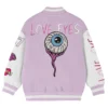 Rosie Love Eyes Stegaro Varsity Jacket Back