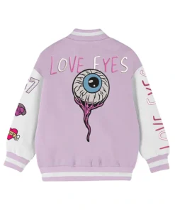 Rosie Love Eyes Stegaro Varsity Jacket Back