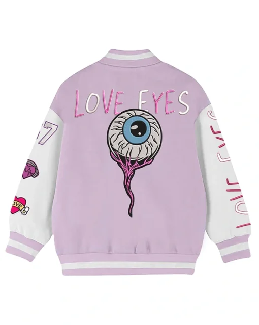 Rosie Love Eyes Stegaro Varsity Jacket Back