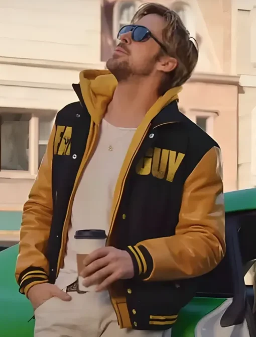 Ryan Gosling The Fall Guy Varsity Jacket Front