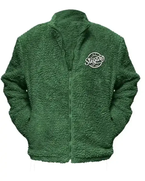 Rylee Fur Stegaro Green Jacket