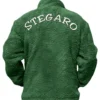 Rylee Fur Stegaro Green Jacket Back