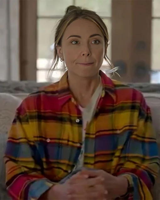 Shrinking S02 Christa Miller Plaid Shirt For Sale