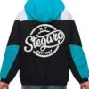 Smith Stegaro Black Blue Hooded Jacket Back