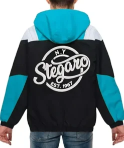 Smith Stegaro Black Blue Hooded Jacket Back