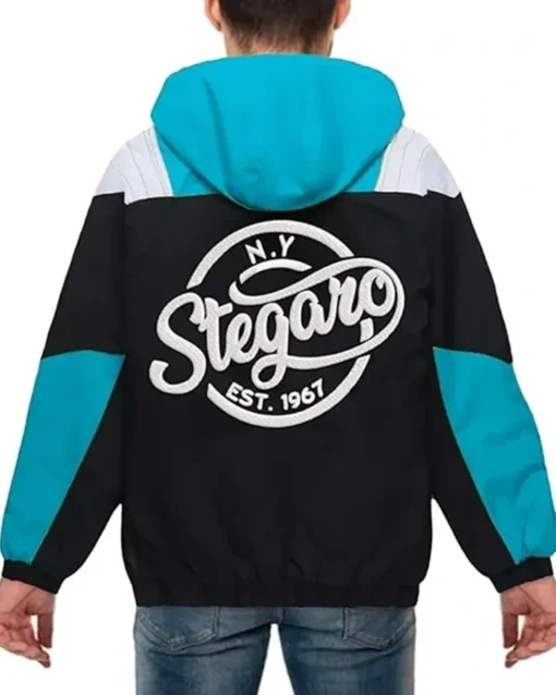 Smith Stegaro Black Blue Hooded Jacket Back