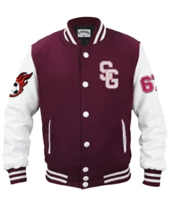 Soccer Stegaro Maroon Varsity Jacket