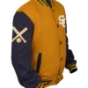 Stegaro Base Ball Yellow And Black Varsity Jacket For Sale